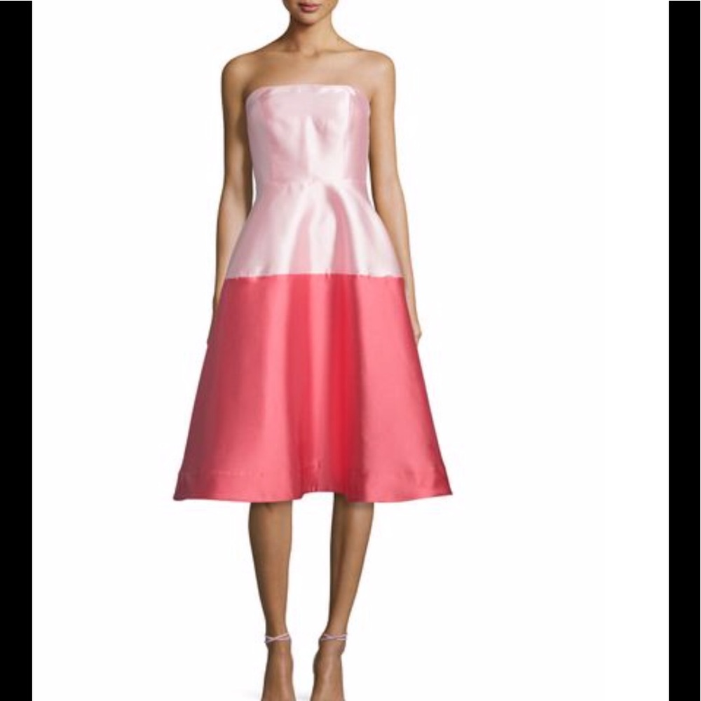 Erin Festherston NWT pink and rose strapless dress